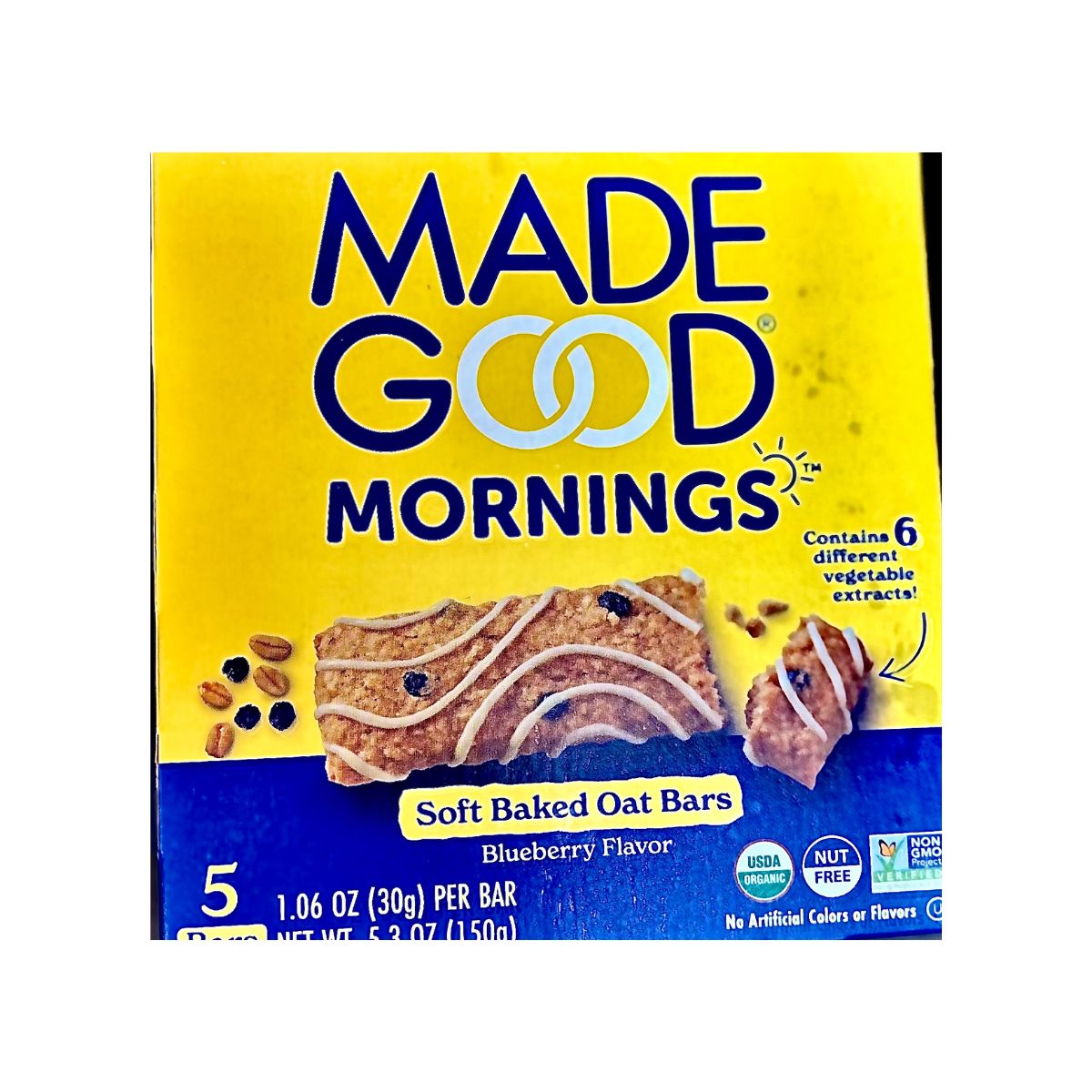 made good soft baked oat bars - dairy-free, soy-free and nut-free